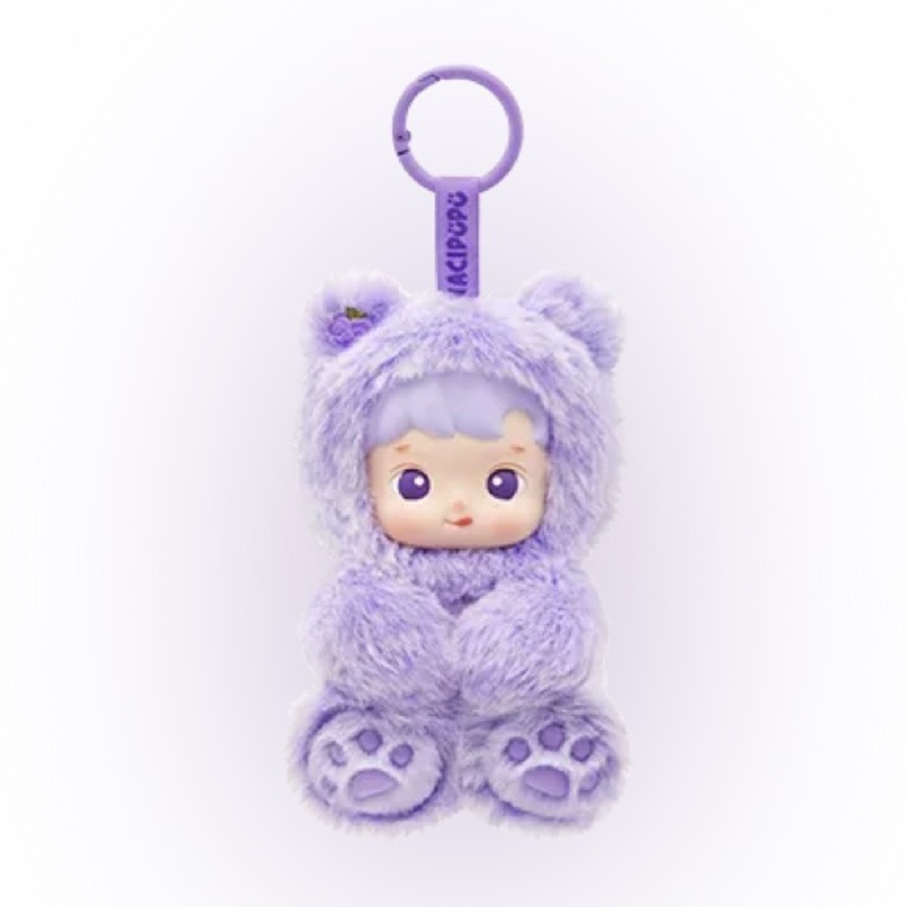 Popmart Hacipupu Gummy Bear Grape Flavor Plush Bag Charm NEW